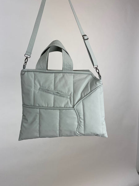  LYAUK Tote Bag with Zipper, Puffer Tote Bag with
