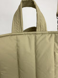 puffer tote with zipper