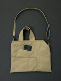 canvas puffer tote no zipper