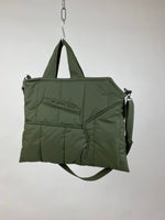 puffer tote with zipper