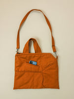 canvas puffer tote with zipper