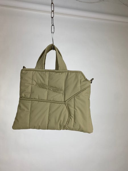 puffer tote no zipper